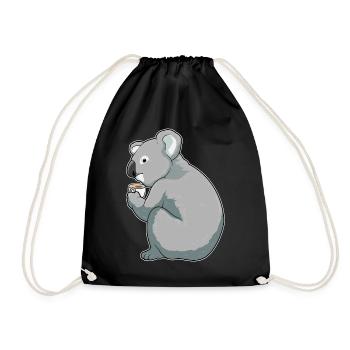 Koala Coffee Mug - Drawstring Bag - black - Front