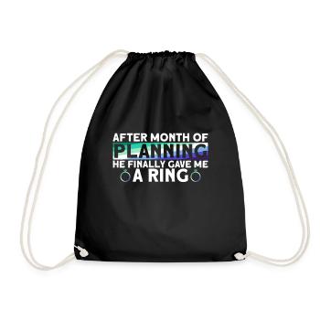 Gay Groom Gay Wedding Gay - Drawstring Bag - black - Front