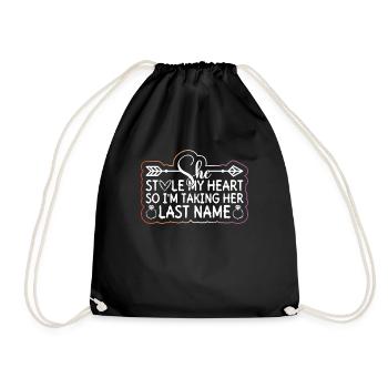 Lesbian Wedding Lesbian Gay Transsexual - Drawstring Bag - black - Front