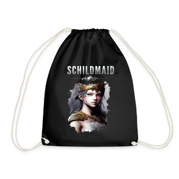 Schildmaid sexy Kriegerin - Turnbeutel - Schwarz - Vorne