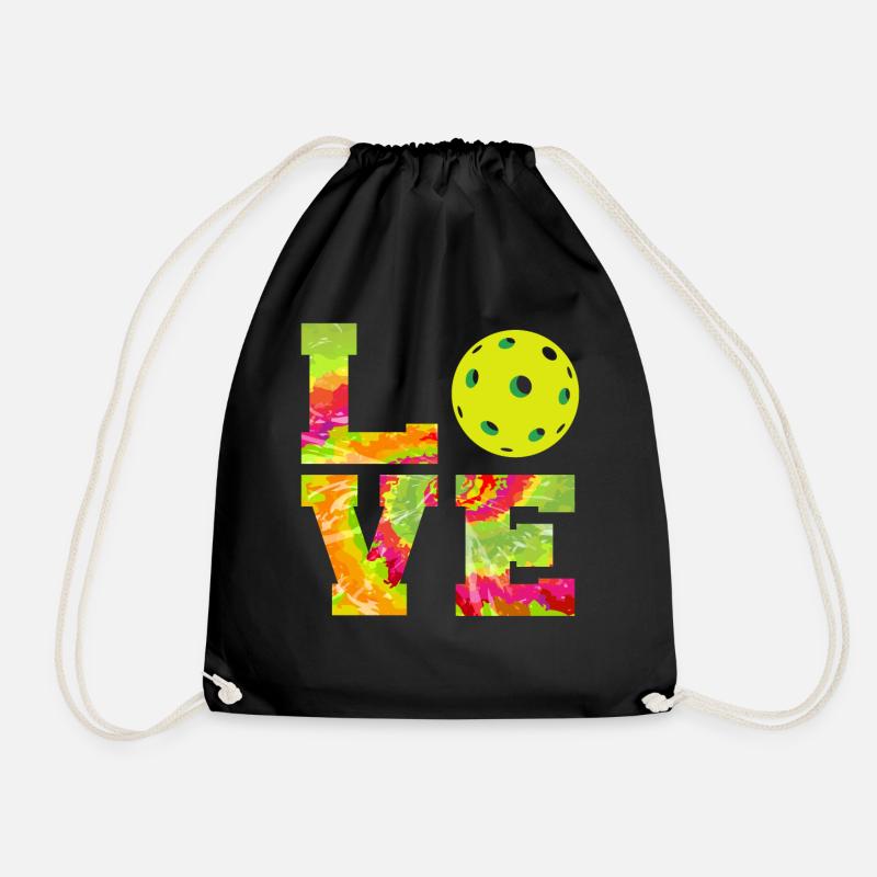 Pickleball Tie Dye 80s90s Love - Turnbeutel - Schwarz