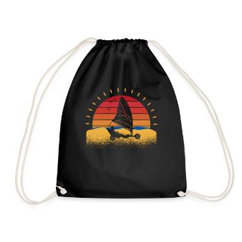 Plage Voile Windracer Land Sailers Land Sailors - Sac de sport léger - noir - Devant