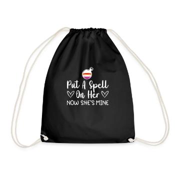 Lesbian Wedding Lesbian Gay Transsexual - Drawstring Bag - black - Front