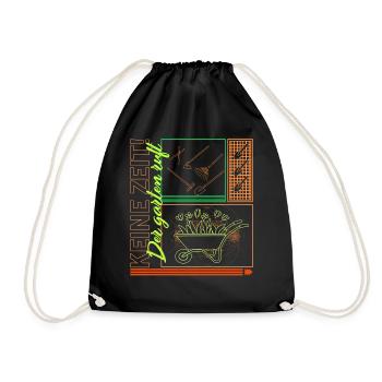 Keine Zeit! Chemise Der Garten Ruft, - Sac de sport léger - noir - Devant