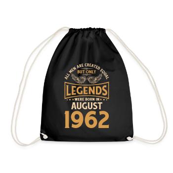 60e anniversaire 60 légendes ont été créées en août 1962 g - Sac de sport léger - noir - Devant