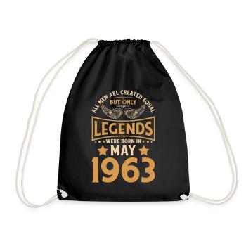 60e anniversaire 60 légendes ont été gebo en mai 1963 - Sac de sport léger - noir - Devant