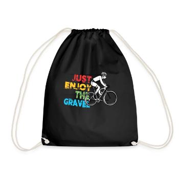 Profitez simplement du gravier - Gravel Bike Gravel Ride - Sac de sport léger - noir - Devant