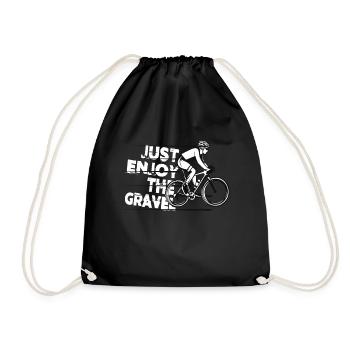 Profitez simplement du gravier - Gravel Bike Gravel Ride - Sac de sport léger - noir - Devant