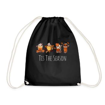 It's the season - Drawstring Bag - black - Front