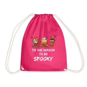Coffee Drinker Coffee Mug - Drawstring Bag - fuchsia - Front