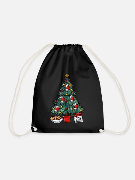Weihnachtsbaum - Turnbeutel - Schwarz