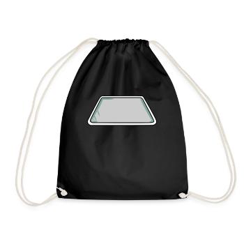 Baking tins - Drawstring Bag - black - Front