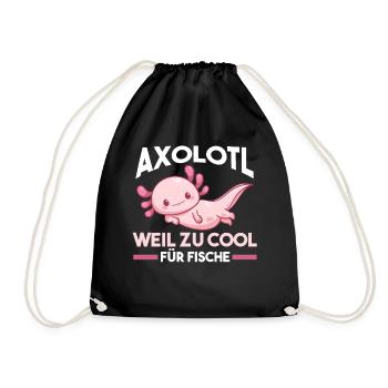 Axolotl - Turnbeutel - Schwarz - Vorne