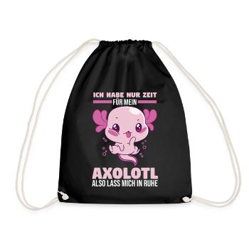 Axolotl - Turnbeutel - Schwarz - Vorne