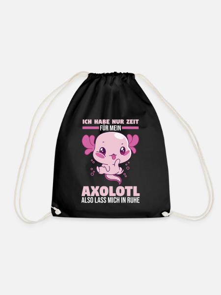 Axolotl - Turnbeutel - Schwarz