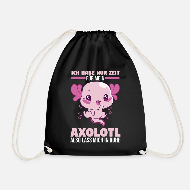 Axolotl - Turnbeutel - Schwarz