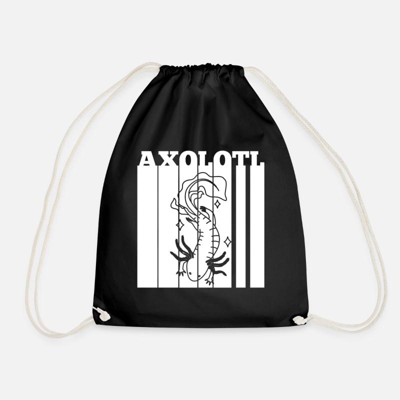 Axolotl - Turnbeutel - Schwarz