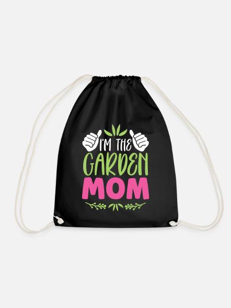 Ich Bin Die Garten Mama Gartenbau Gärtnerin Mutter - Turnbeutel - Schwarz