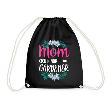 Mother and Gardener Garden Mama Horticulture - Drawstring Bag - black - Front