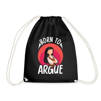 Né pour plaider l’argument de l’avocat - Sac de sport léger - noir - Devant