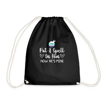 Gay Groom Gay Wedding Gay - Drawstring Bag - black - Front
