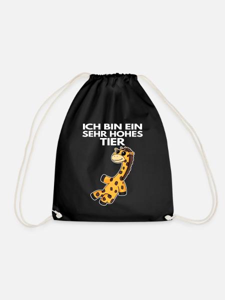 Teamleiter Giraffe - Turnbeutel - Schwarz