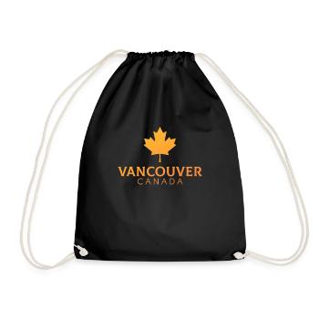 Vancouver Canada flag vancouver - Turnbeutel - Schwarz - Vorne