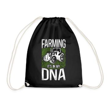 Farming Farmer Tracteur Vintage - Sac de sport léger - noir - Devant