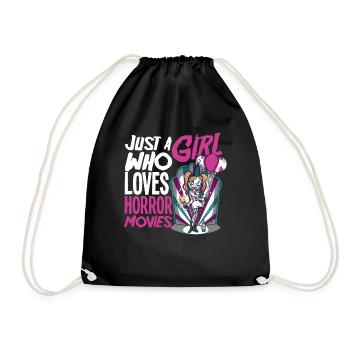 Horror Movies Girls Women - Drawstring Bag - black - Front
