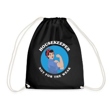 Housekeeper Cleaning Lady Stark - Drawstring Bag - black - Front