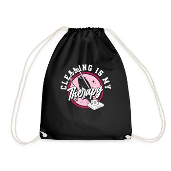 Housekeeper Therapy - Drawstring Bag - black - Front