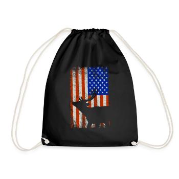 Drapeau américain Patriot - Sac de sport léger - noir - Devant