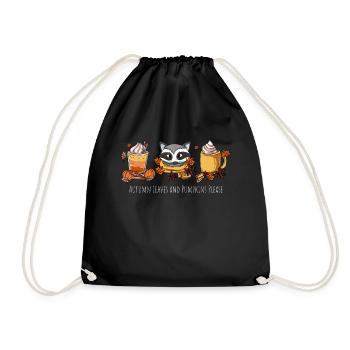 Pumpkin autumn all beautiful - Drawstring Bag - black - Front