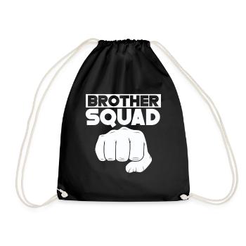 Brother Team Friendship Brothers Friend - Drawstring Bag - black - Front