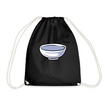 Mixing bowls - Drawstring Bag - black - Front