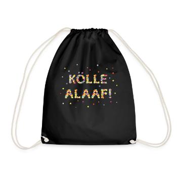 Carnaval de Cologne Carnaval Confettis Kölle Alaaf Jeck - Sac de sport léger - noir - Devant