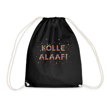 Kölle Alaaf Kölsch Cologne Cologne Carnival Carnival - Drawstring Bag - black - Front