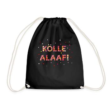 Kölle Alaaf Carnaval Rose Lundi Costume Remplacement Jeck - Sac de sport léger - noir - Devant