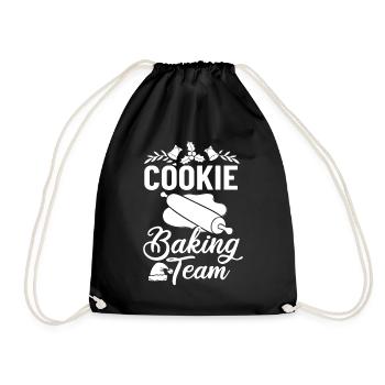Christmas Baking Cookies Cookies Gingerbread - Drawstring Bag - black - Front
