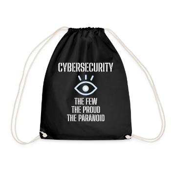 Cybersecurity - IT-Sicherheit Informatiker - Turnbeutel - Schwarz - Vorne