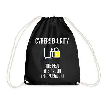 Cybersecurity - IT-Sicherheit Informatiker - Turnbeutel - Schwarz - Vorne