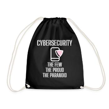 Cybersecurity - IT-Sicherheit Informatiker - Turnbeutel - Schwarz - Vorne