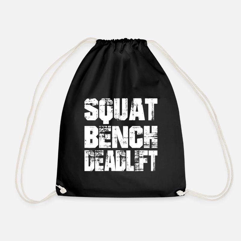 Squat Bench Deadlift - Turnbeutel - Schwarz