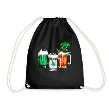 Irlande St Patrick’s Day Amateurs de bière Buveurs de bière - Sac de sport léger - noir - Devant