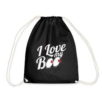 I Love My Boo Costume For Halloween - Turnbeutel - Schwarz - Vorne