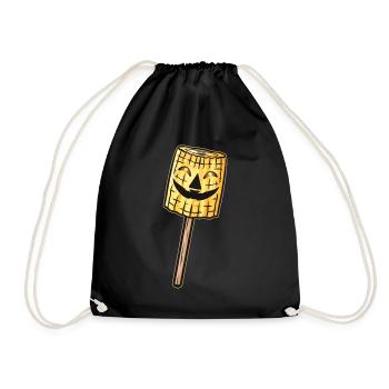 Evil Jack O Lantern Corn Lollipop Halloween - Turnbeutel - Schwarz - Vorne