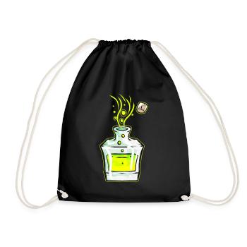 Flacon avec potion magique verte Halloween - Sac de sport léger - noir - Devant