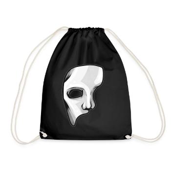 Opera Phantom Mask Halloween - Drawstring Bag - black - Front