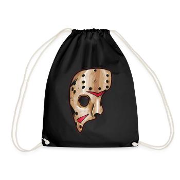 Scary Hockey Mask Costume Halloween - Turnbeutel - Schwarz - Vorne