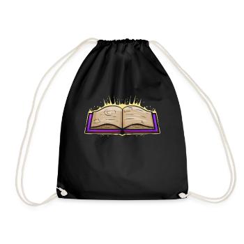 Witch Magic Spellbook Halloween - Turnbeutel - Schwarz - Vorne